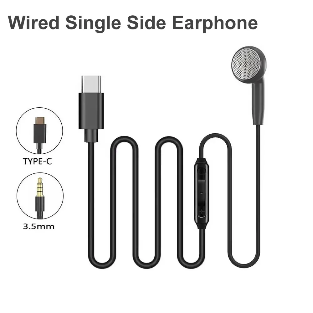 Type C Wired Earphones With Mic - سماعة رأس USB C من جانب
