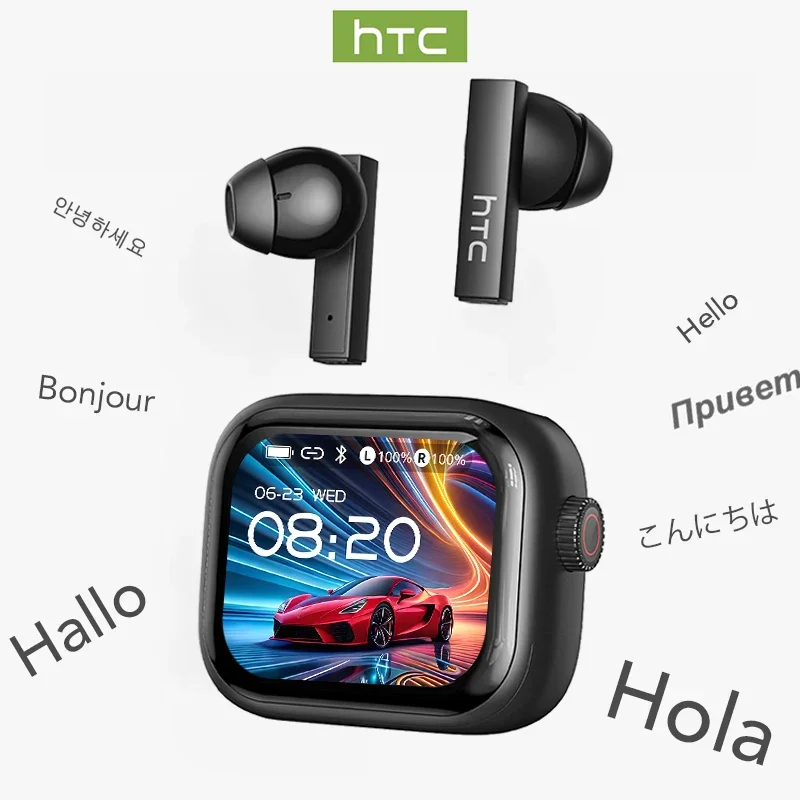 Tws Earbuds Bluetooth 5.3 - [شاشة فائقة الدقة] سماعات HTC NE40