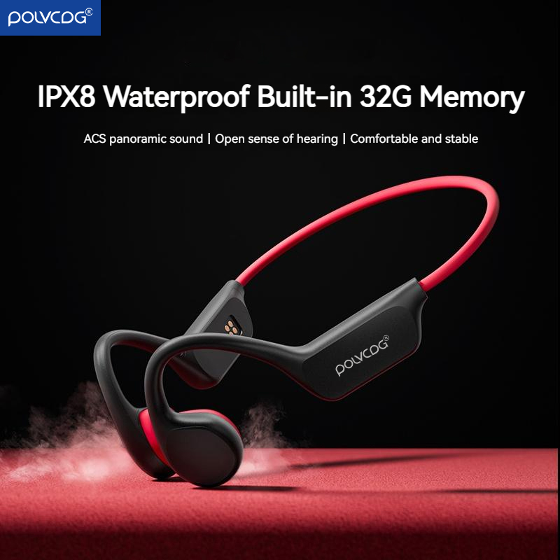 Bone Conduction Running Headphones - سماعة رأس POLVCDG بتقنية التوصيل العظمي