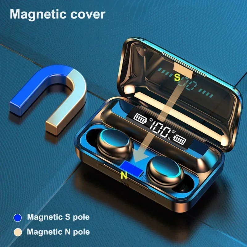 سماعات بلوتوث ستيريو 9D مع صوت - مراجعة Tws Earbuds Bluetooth 5.3 وسعره
