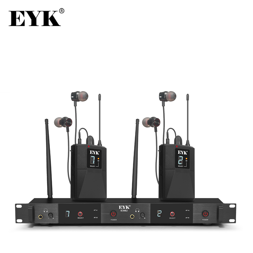 EYK IEM82 UHF نظام مراقبة لاسل - مراجعة In Ear Monitors For Singers وسعره