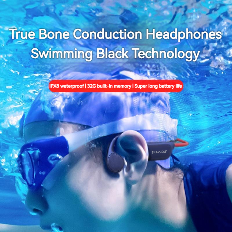 سماعة رأس POLVCDG بتقنية التوص - مراجعة Bone Conduction Running Headphones وسعره