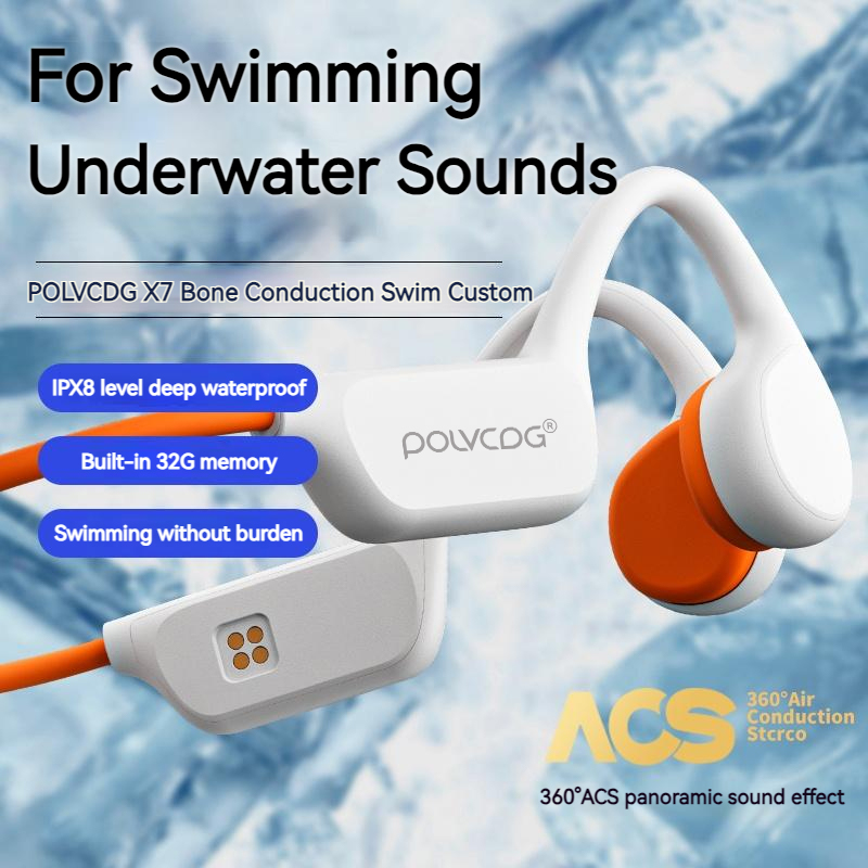 سماعة رأس POLVCDG بتقنية التوص - مراجعة Bone Conduction Running Headphones وسعره