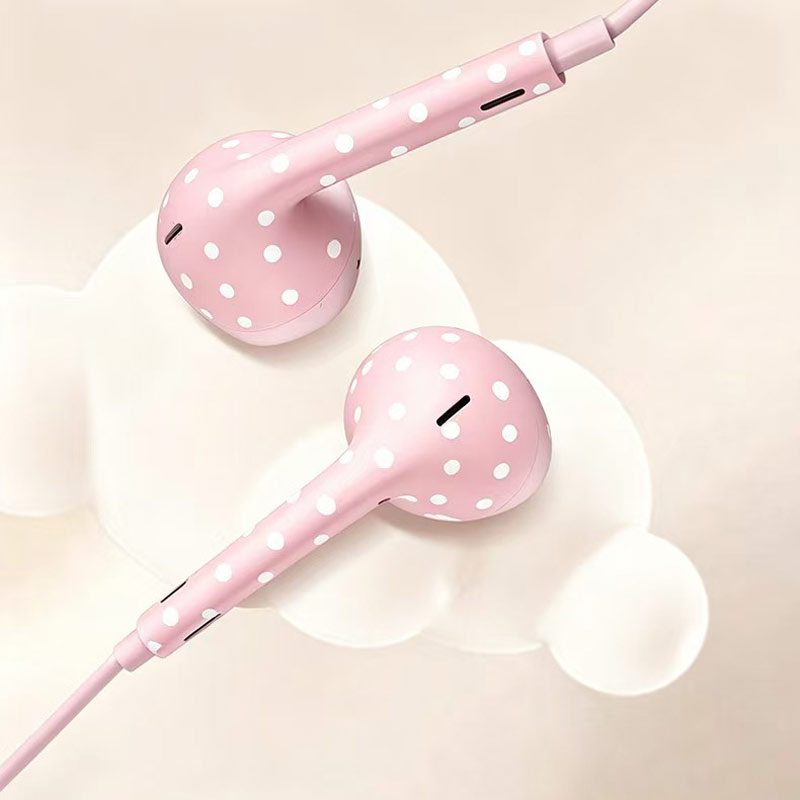 سماعات أذن سلكية لطيفة بنقشة ا - مراجعة Type C Wired Earphones With Mic وسعره