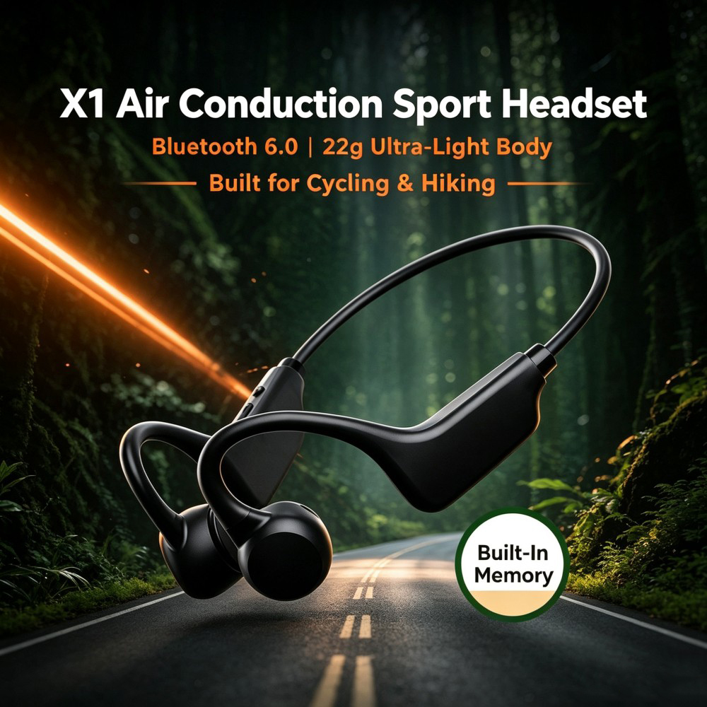 سماعات أذن رياضية بتقنية البلو - مراجعة Open Ear Air Conduction Headphones وسعره