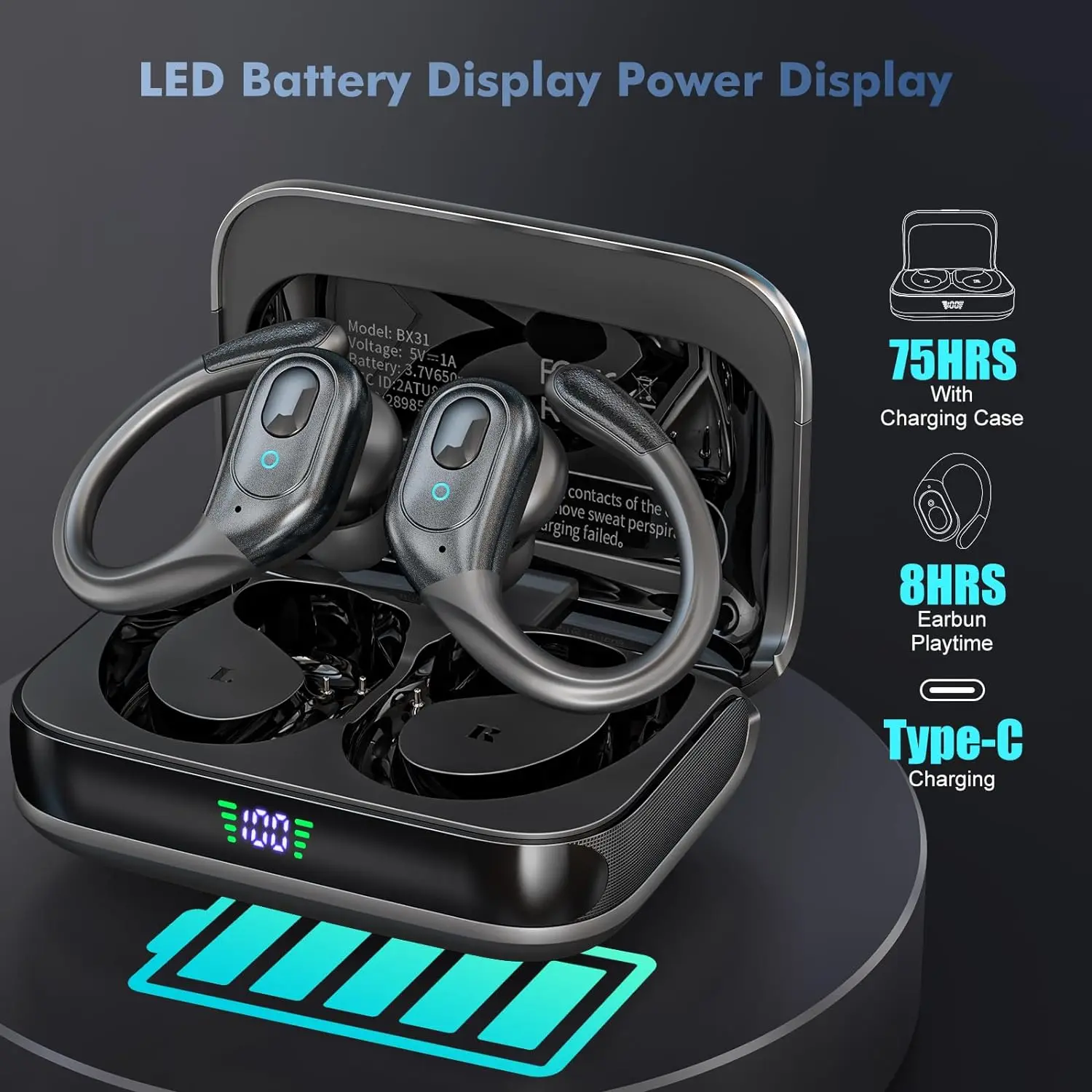 سماعات أذن رياضية لاسلكية TWS  - مراجعة Type C Wired Earphones With Mic وسعره