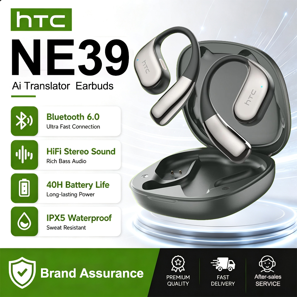 سماعات أذن لاسلكية HTC NE39 بت - مراجعة Open Ear Air Conduction Headphones وسعره